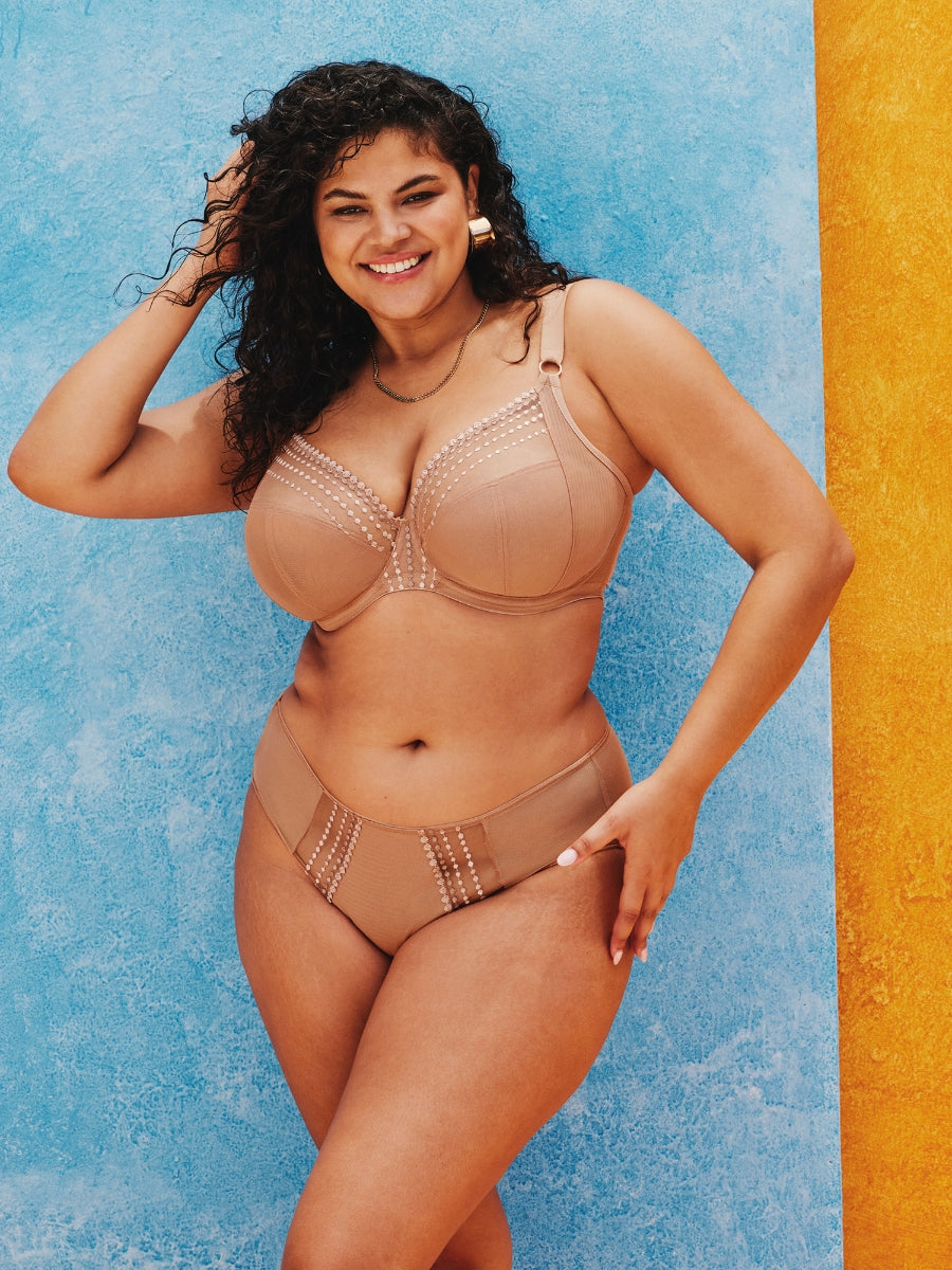 Matilda Plunge Bra - Café Au Lait