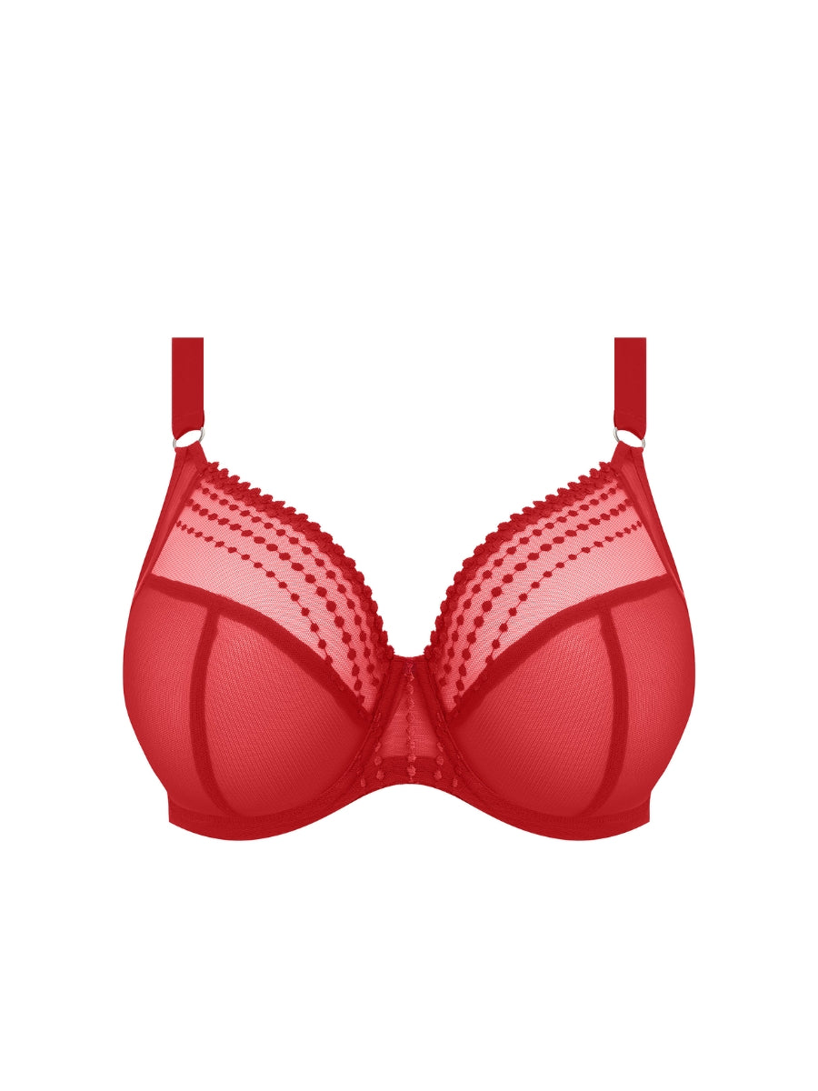 Matilda Plunge Bra - Haute Red