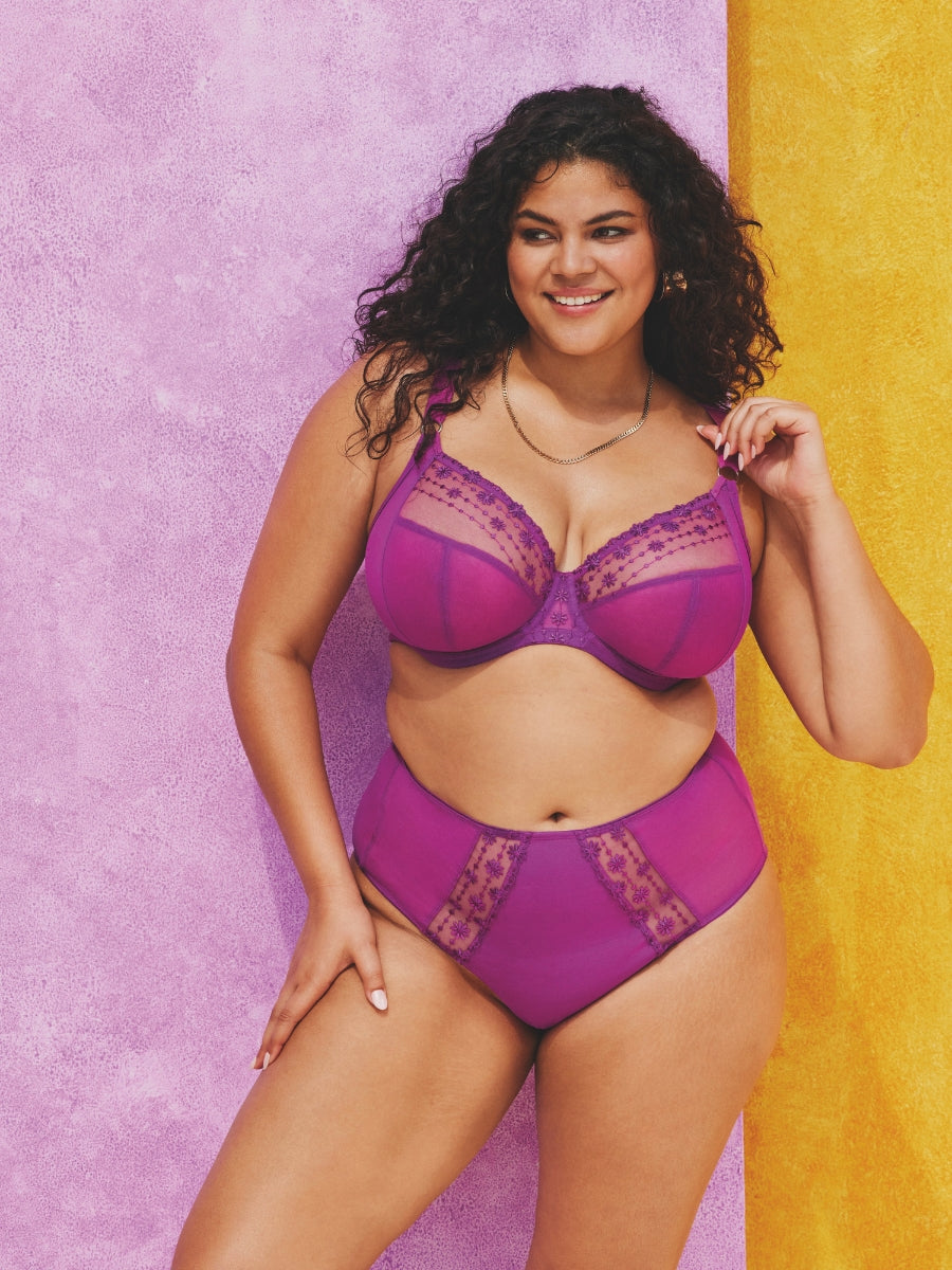 Matilda Plunge Bra - Hollyhock