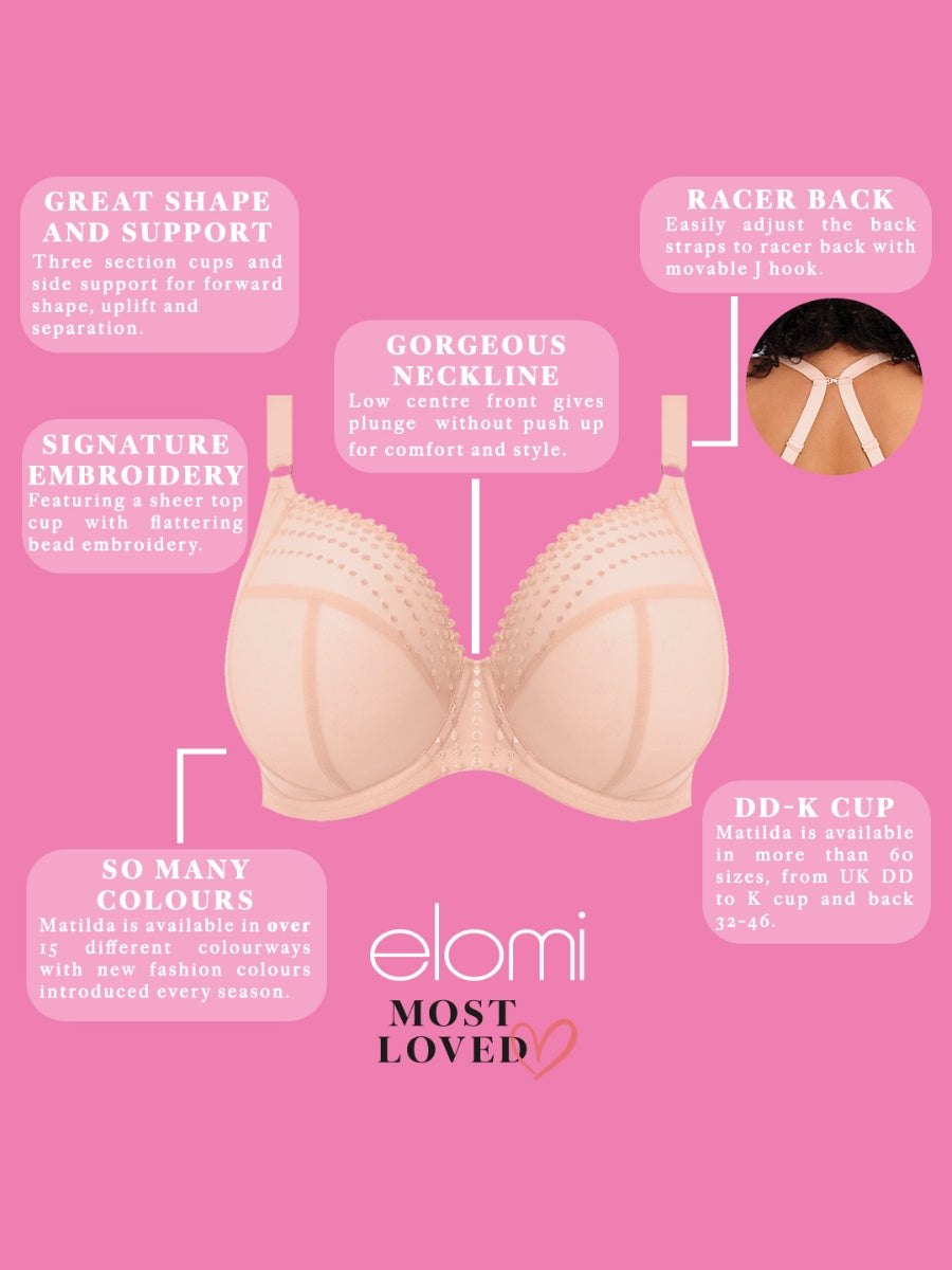 Matilda Plunge Bra - Pearl Blush