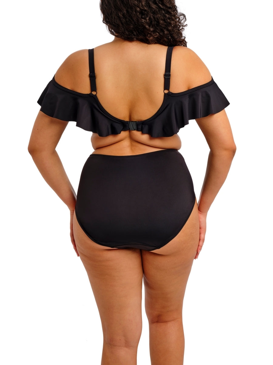 Plain Sailing Ruffle Bikini Top - Black