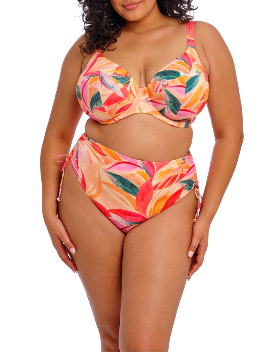 Sancho Beach Plunge Bikini Top - Mango