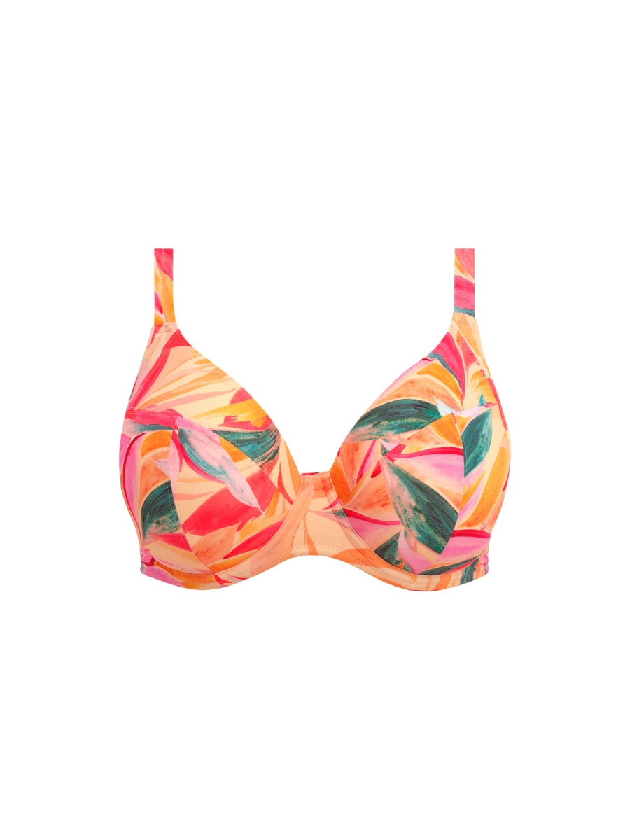 Sancho Beach Plunge Bikini Top - Mango