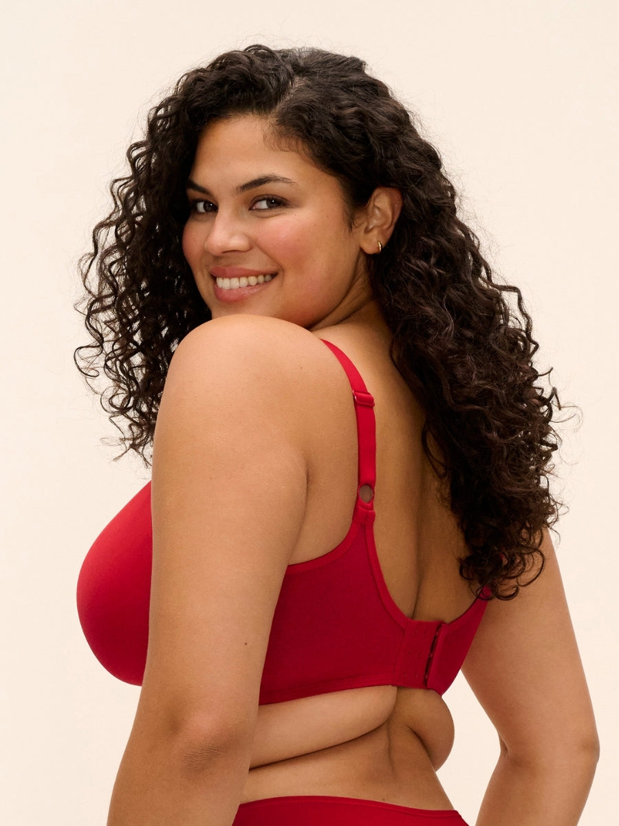 Smooth Moulded T-Shirt Bra - Haute Red