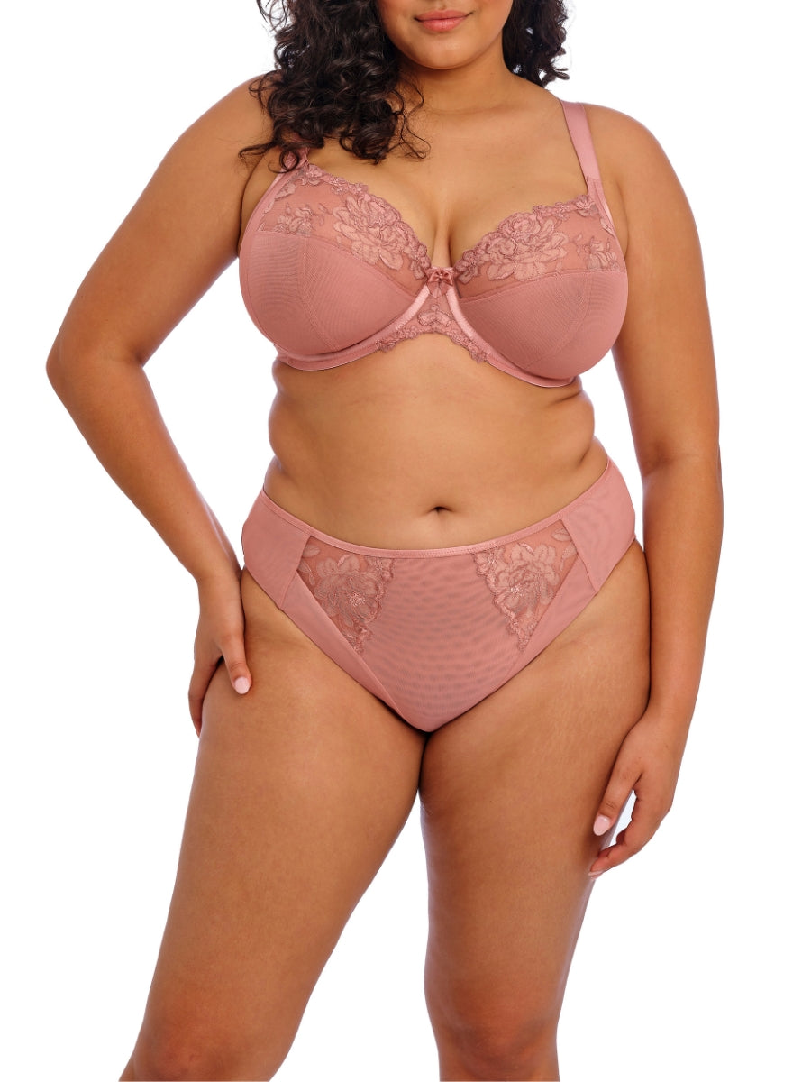 Teagan Plunge Bra - Ash Rose