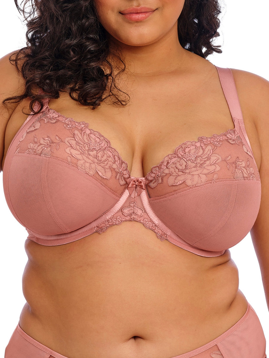 Teagan Plunge Bra - Ash Rose