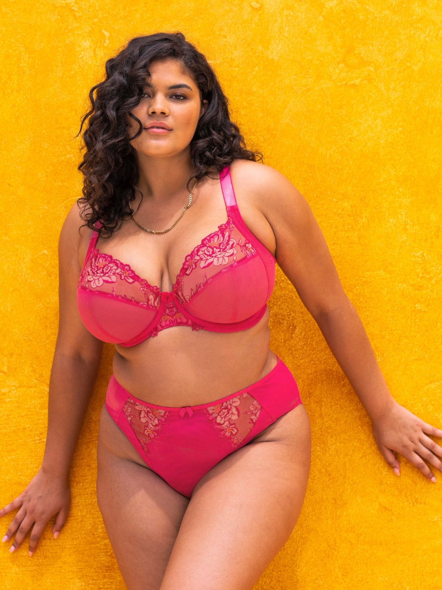 Teagan Plunge Bra - Azalea