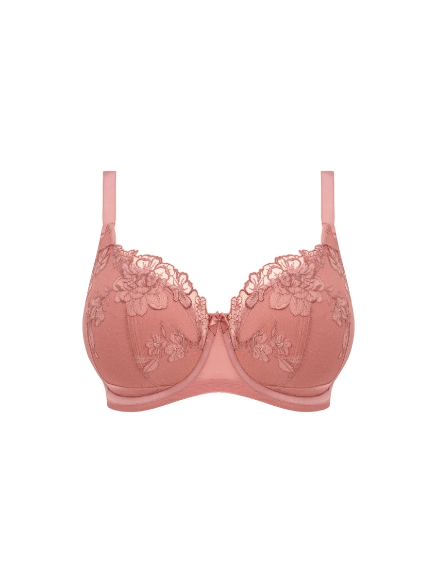 Teagan Half Cup Bra - Ash Rose