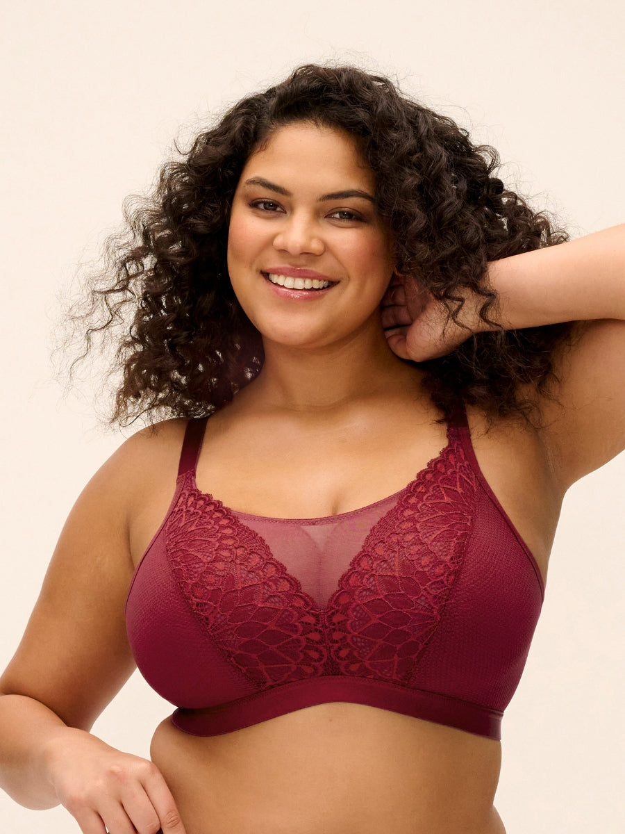 Tiernie Non Wired Bralette - Tibetan Red