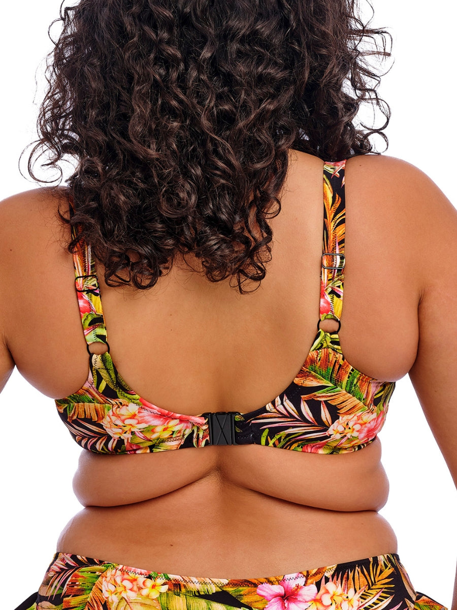 Tiger Valley Plunge Bikini Top - Black