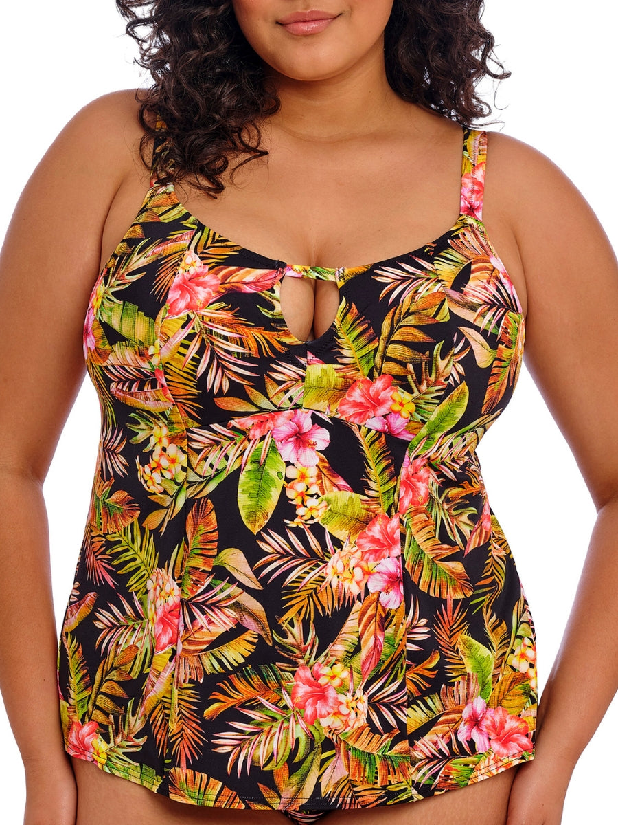Tiger Valley Tankini Top - Black