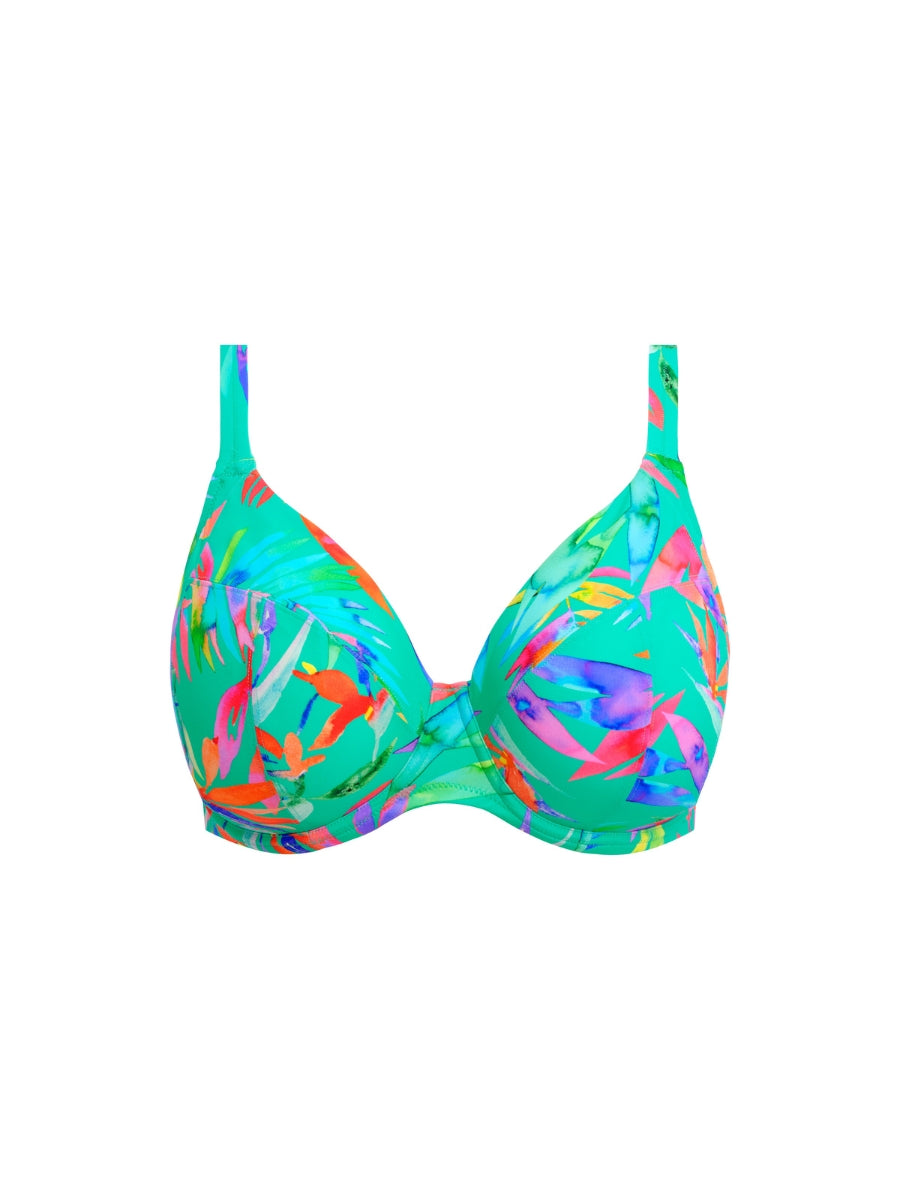 Toyama Tides Plunge Bikini Top - Jade