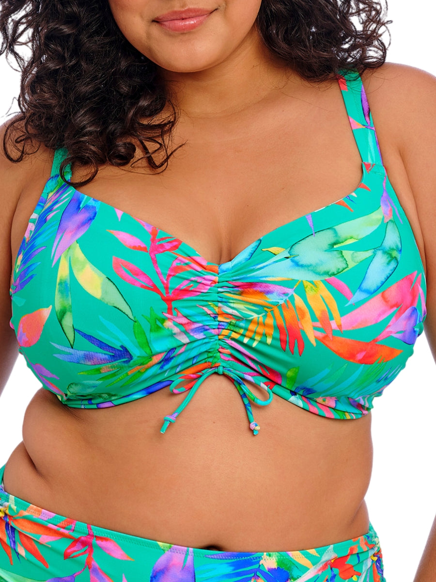 Toyama Tides Crop Bikini Top - Jade