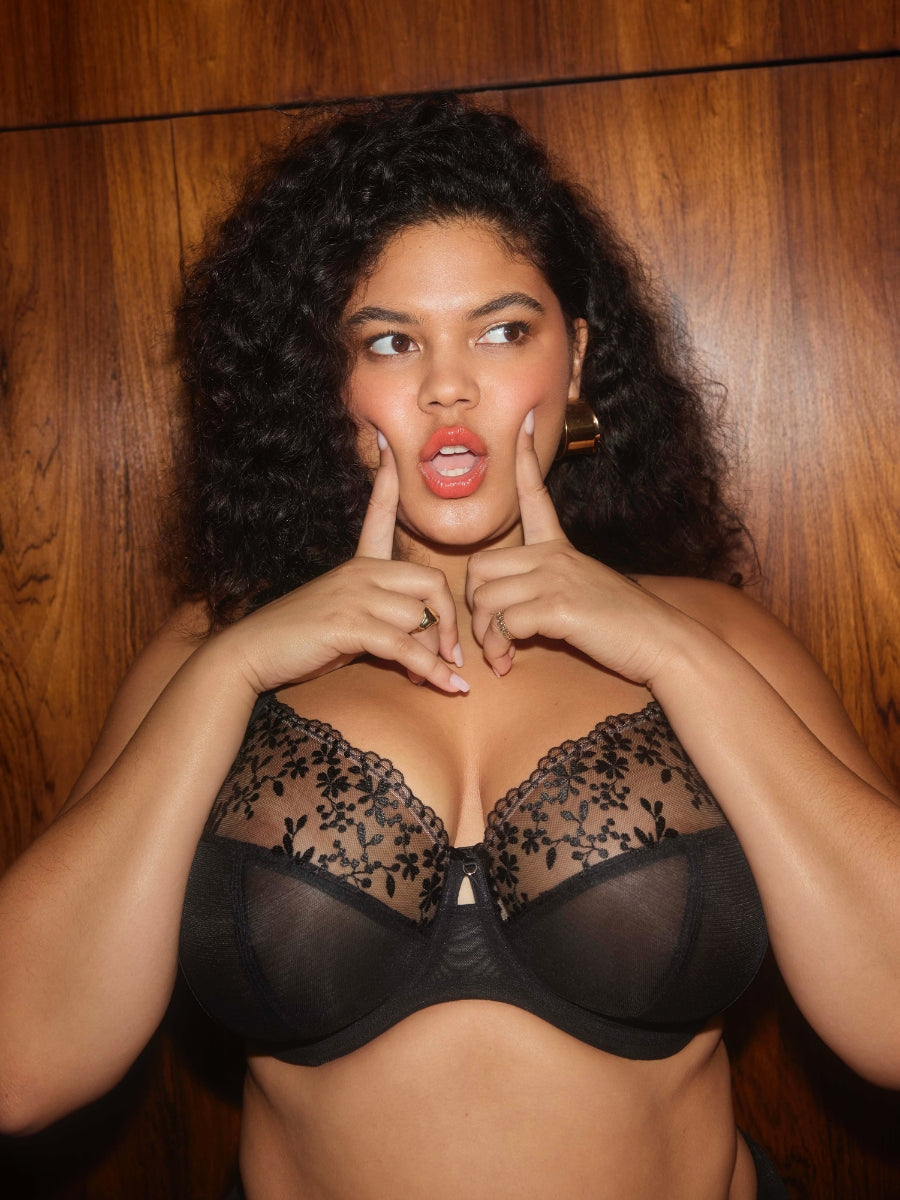Zarla Full Cup Bra - Black