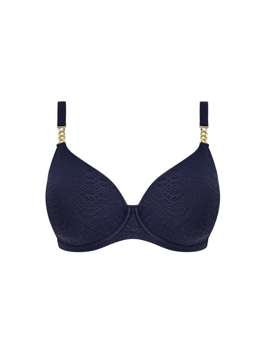 Azores Plunge Bikini Top - Midnight