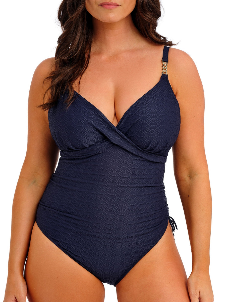 Azores Plunge Swimsuit - Midnight