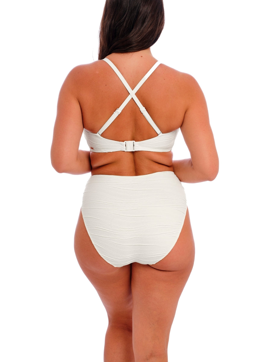 Beach Waves Bandeau Bikini Top - Linen