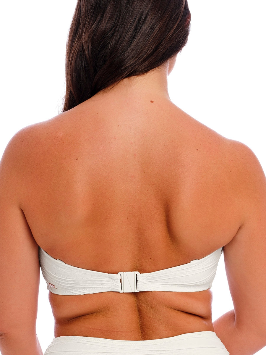 Beach Waves Bandeau Bikini Top - Linen