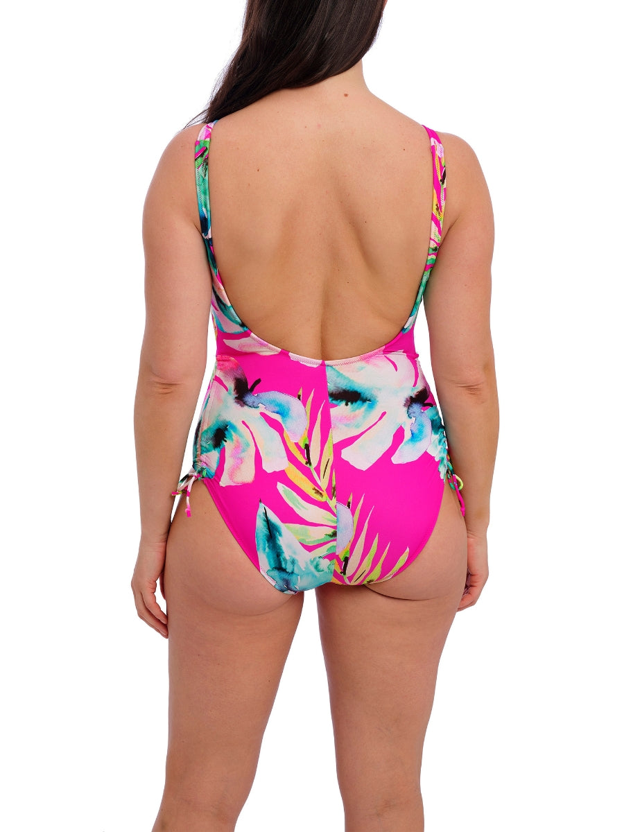 Carabelita V-Neck Swimsuit - Peony