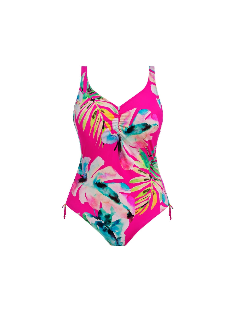 Carabelita V-Neck Swimsuit - Peony