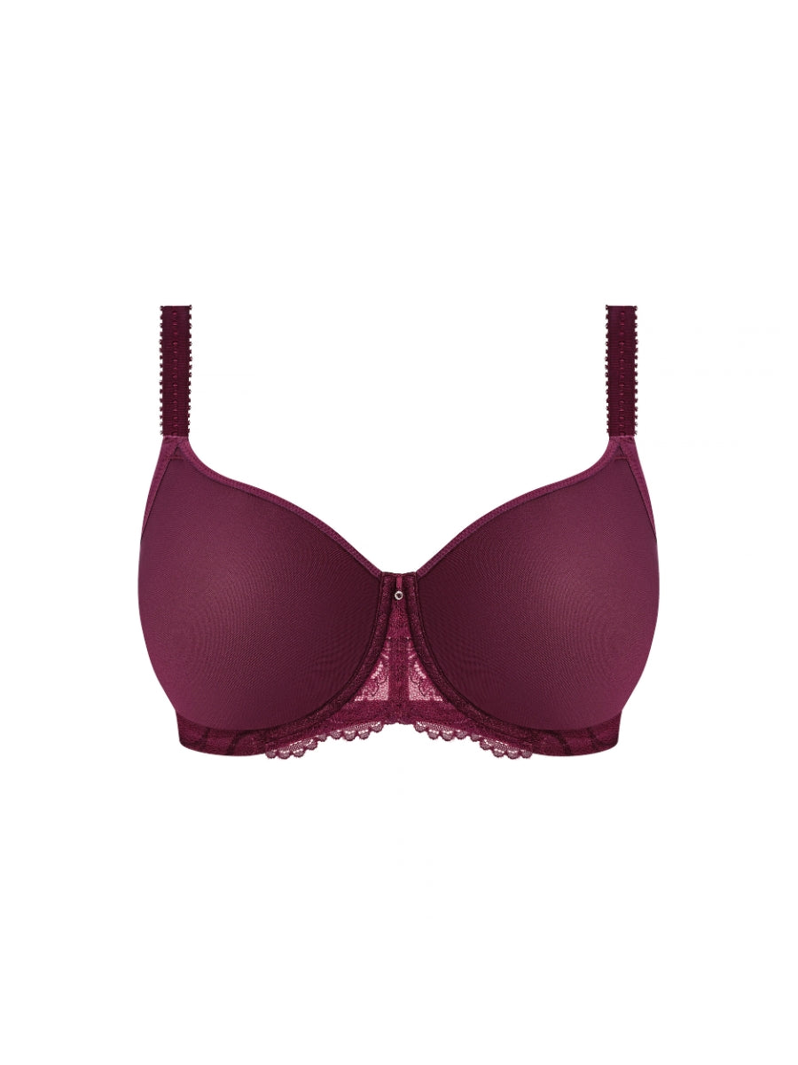 Cesile Moulded Spacer Bra - Bordeaux