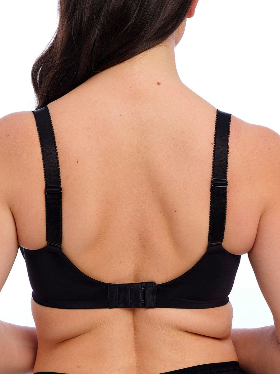 Demure Moulded Non Padded Bra - Black
