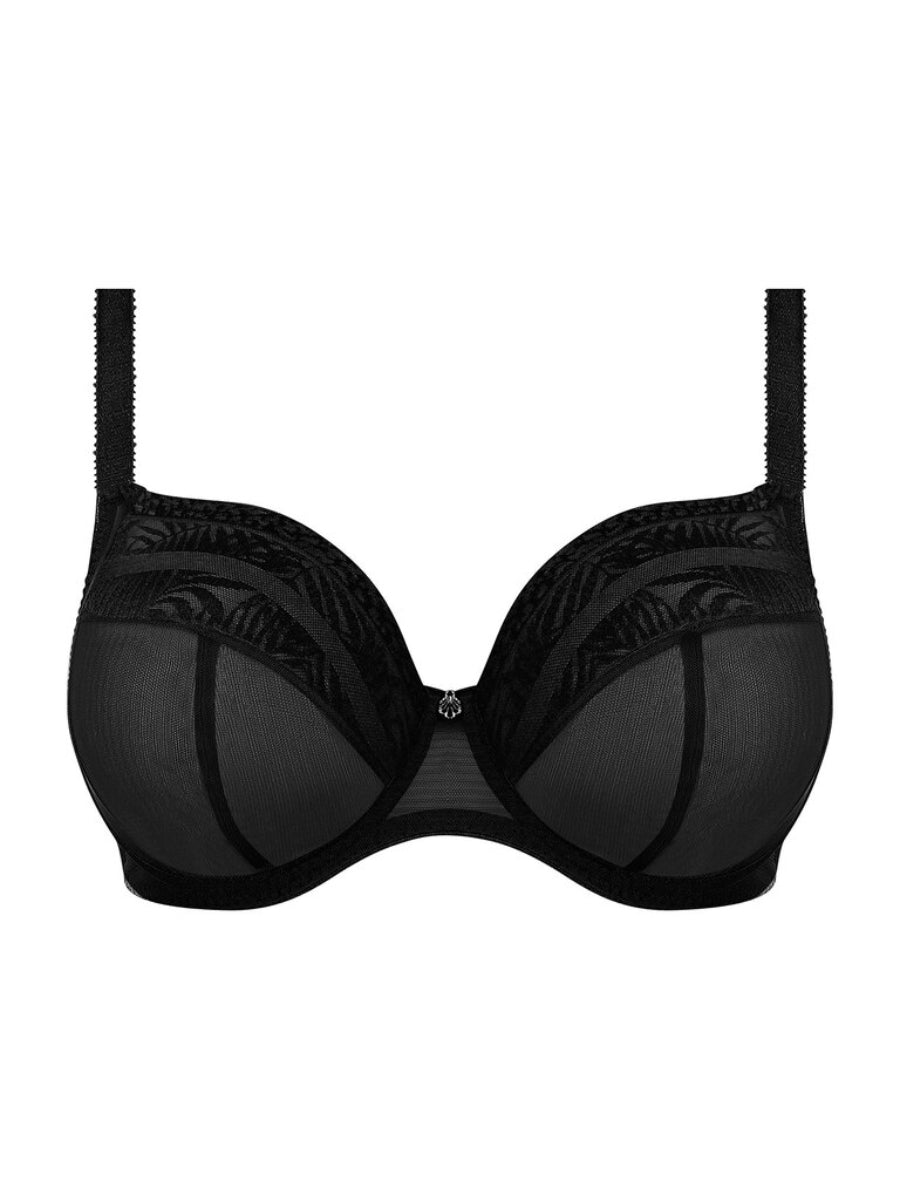 Devote Side Support Plunge Bra - Black