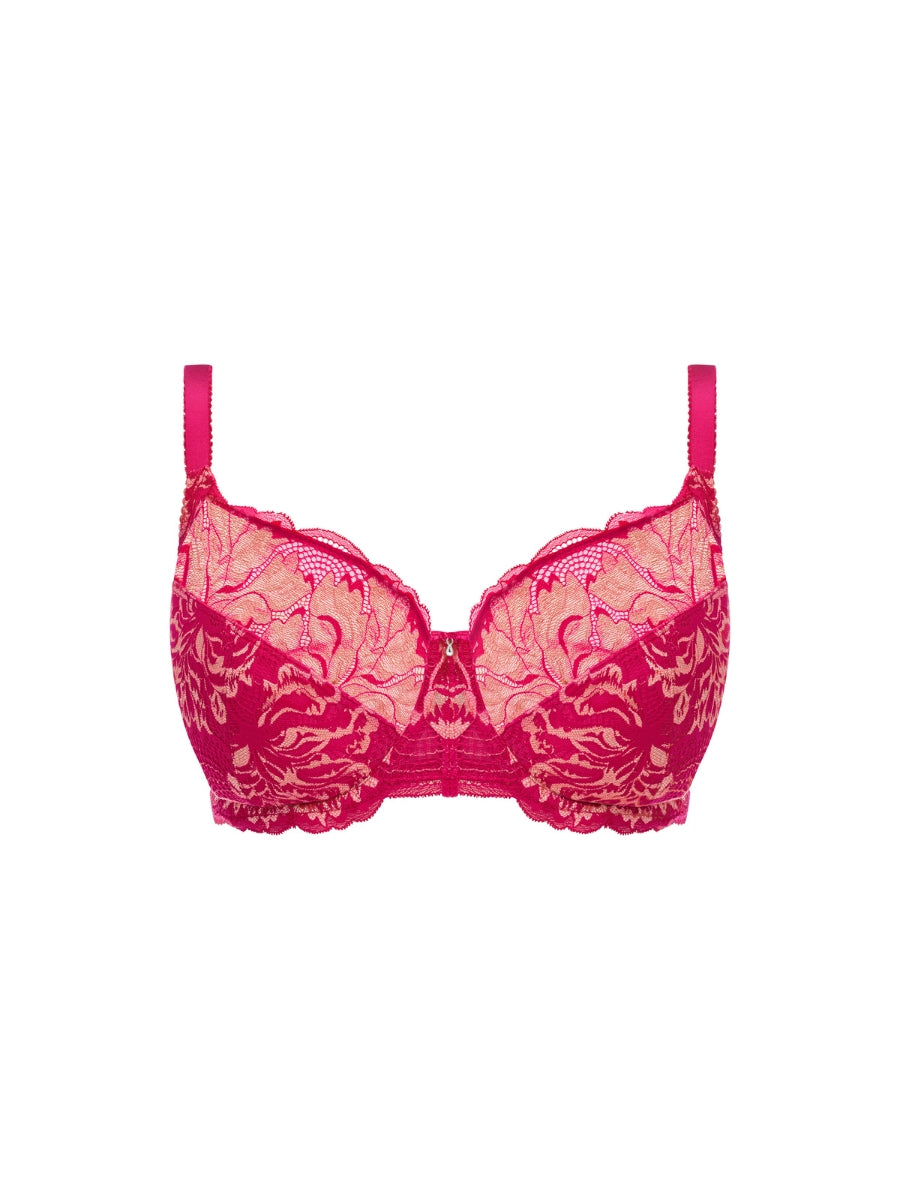 Emmaline Side Support Bra - Cerise