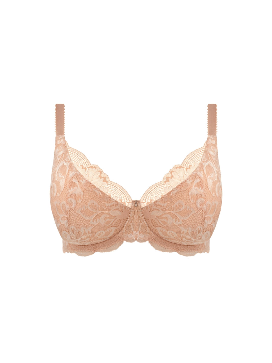 Emmaline Padded Plunge Bra - Natural Beige