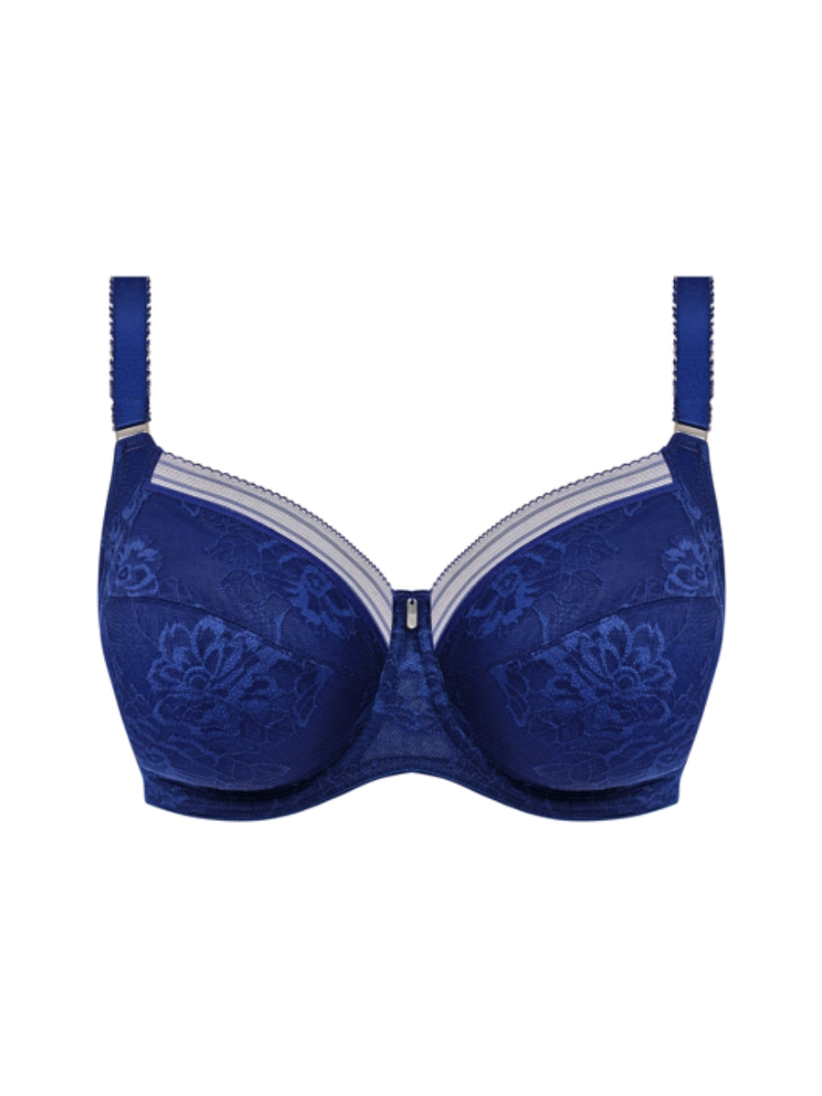 Fusion Lace Side Support Bra - French Navy