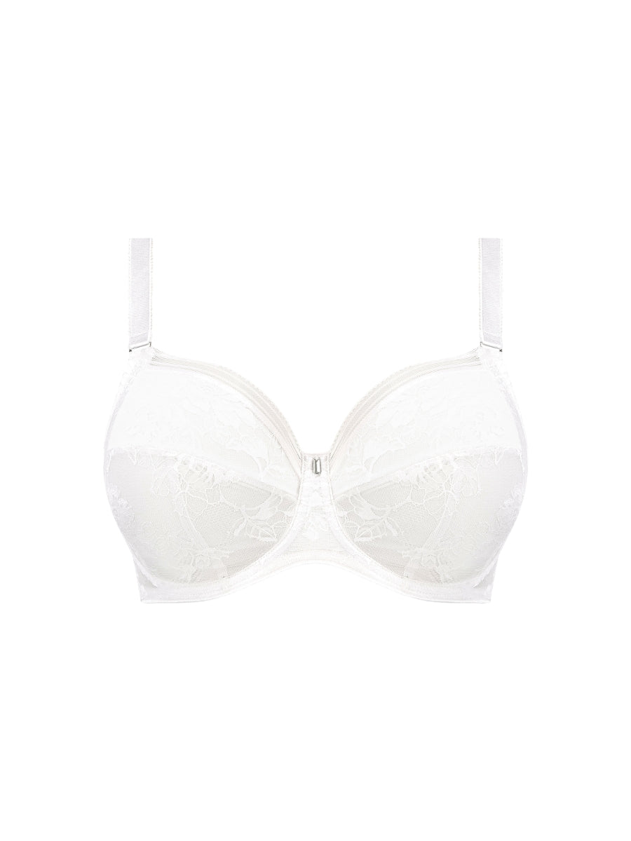 Fusion Lace Side Support Bra - White
