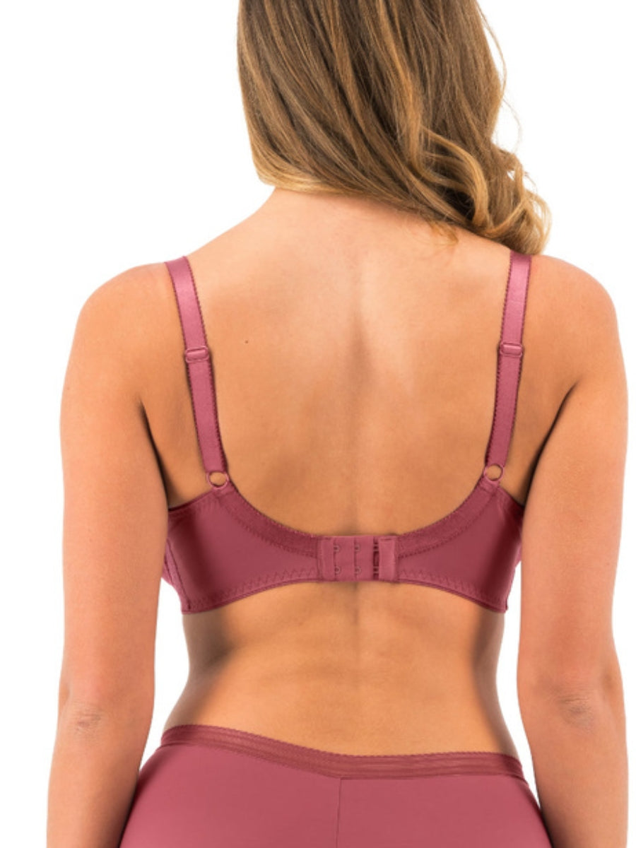 Fusion Lace Plunge Bra - Rosewood