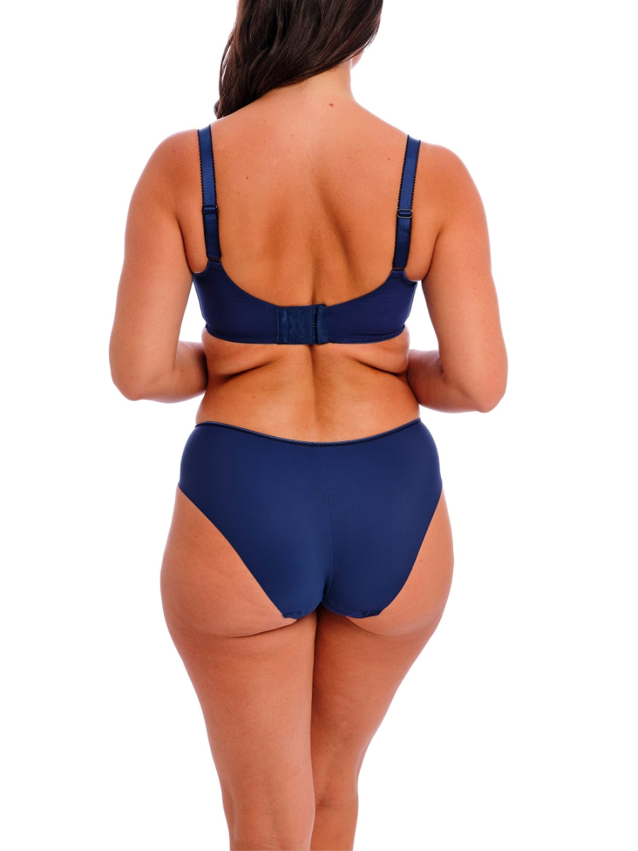 Illusion Full Cup Side Support Bra - Navy