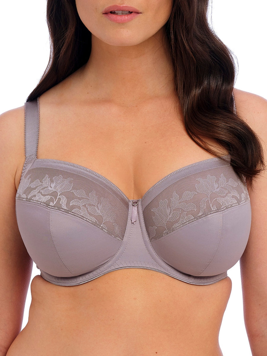 Illusion Full Cup Side Support Bra - Silver Dawn