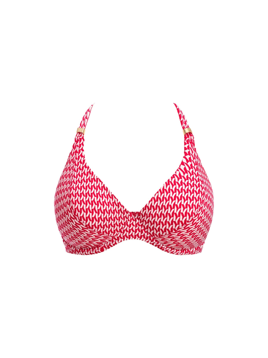 Koh Lipe Halter Bikini Top - Radiant Red