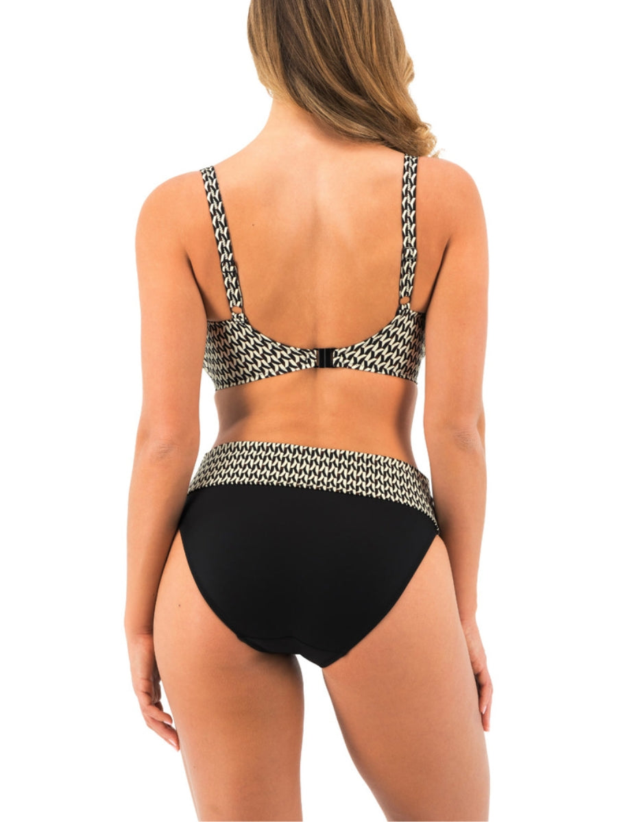 Koh Lipe Full Cup Bikini Top - Black & Cream
