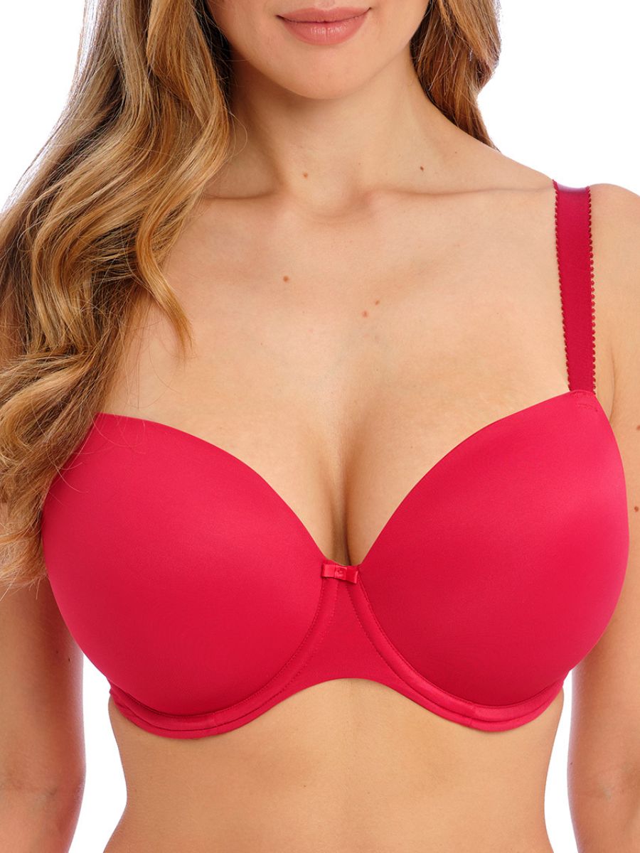 fantasie smoothease t shirt bra red