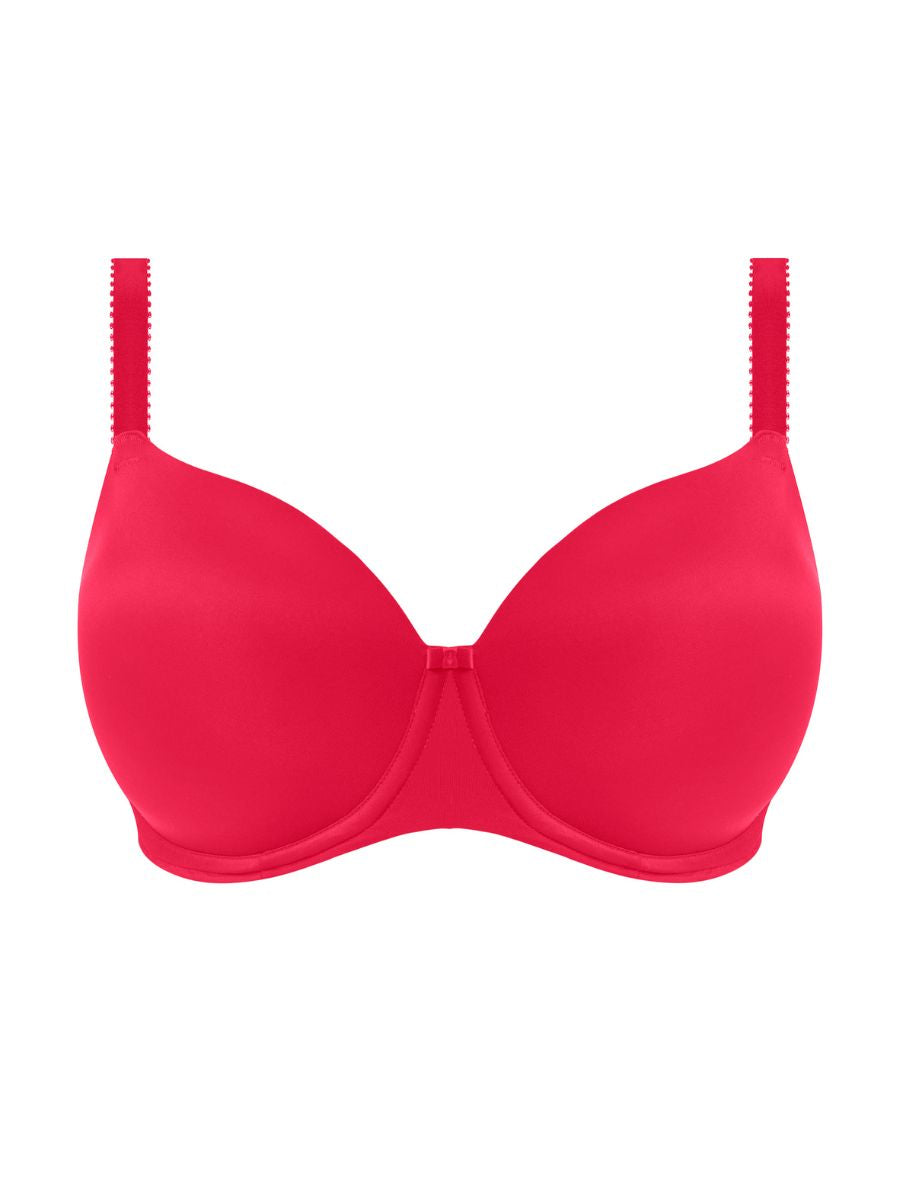 fantasie smoothease t shirt bra red
