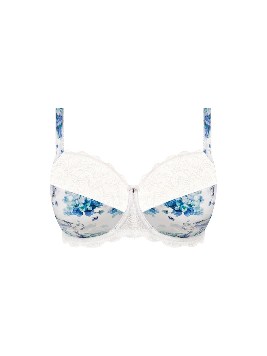 Lucia Side Support Bra - Blue Garden