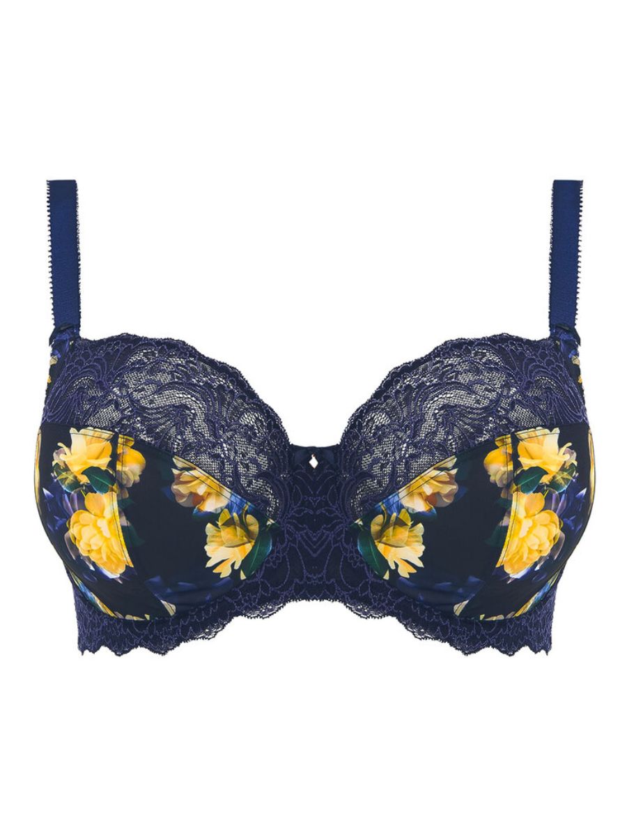 Lucia Side Support Bra - Navy