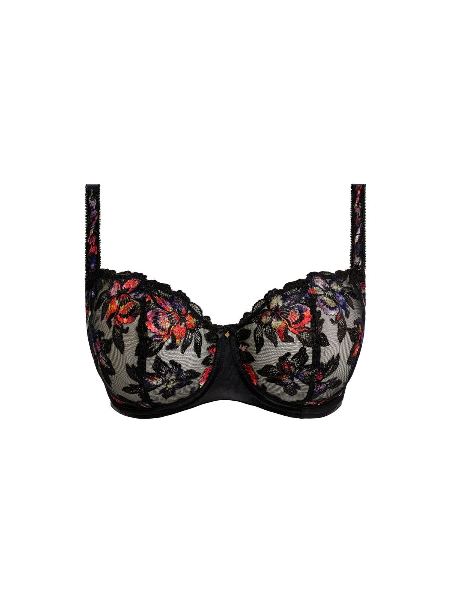 Magdalena Balconette Bra - Noir