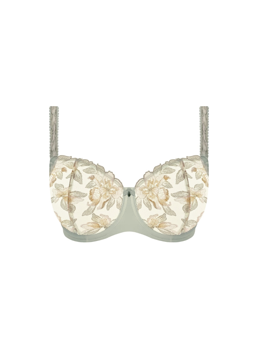 Magdalena Balconette Bra - Vintage Green