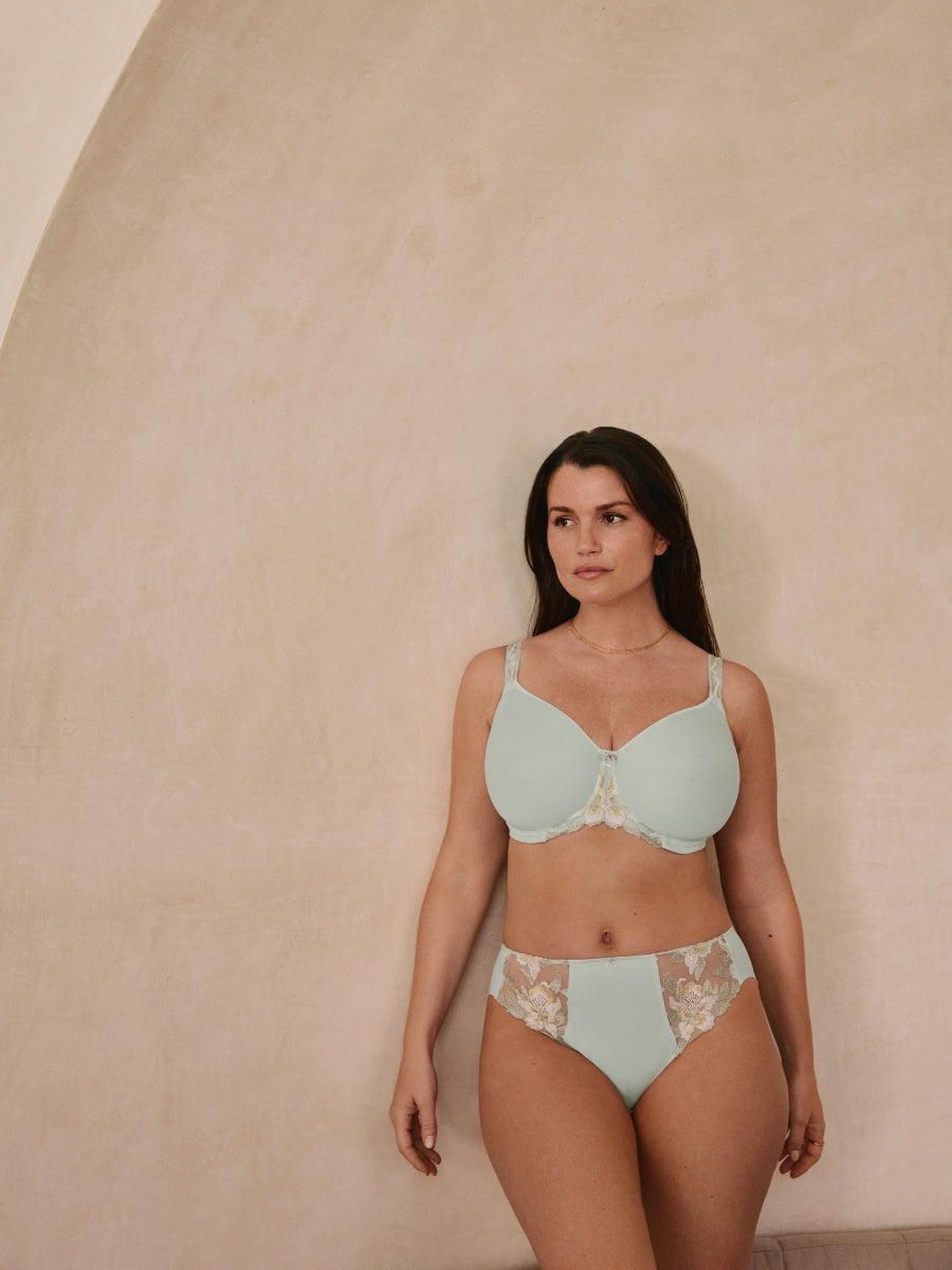 Magdalena Moulded Spacer Bra - Vintage Green
