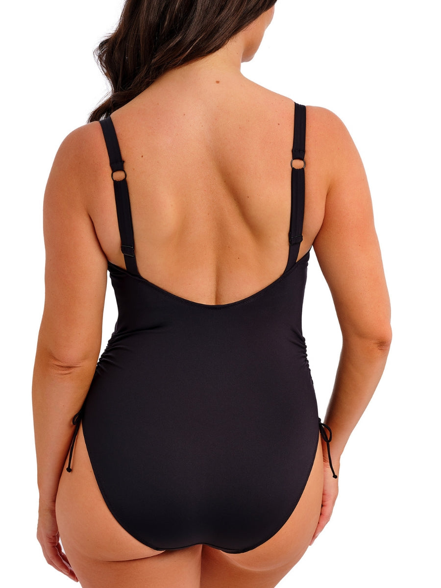 Merissa Non-Wired Plunge Swimsuit - Black