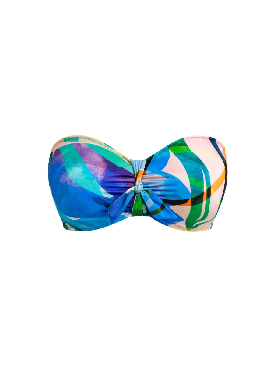 Molokai Shores Bandeau Bikini Top - Multi