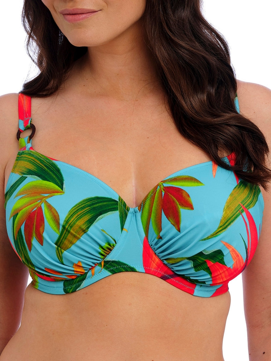 Pichola Full Cup Bikini Top - Aqua