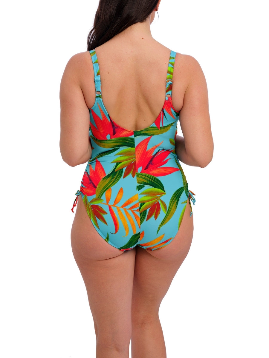 Pichola Twist Front Swimsuit - Aqua