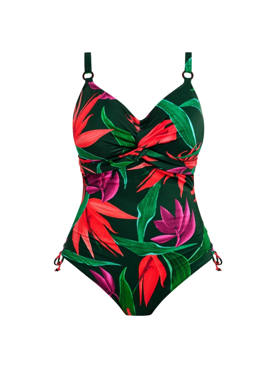 Pichola Twist Front Swimsuit - Mangrove