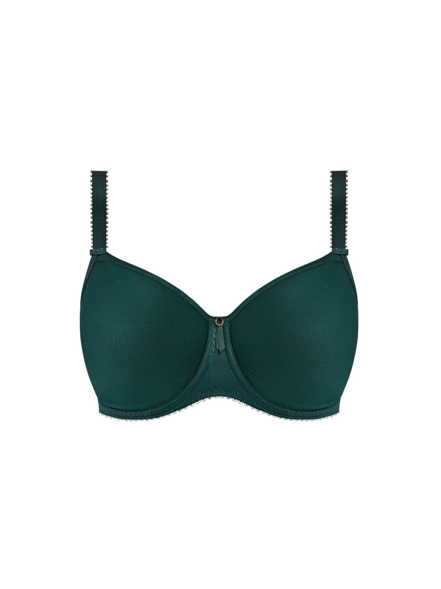 Rebecca Essentials Moulded Spacer Bra - Forest Green