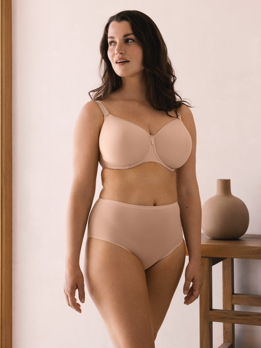 Rebecca Essentials Moulded Spacer Bra - Natural Beige